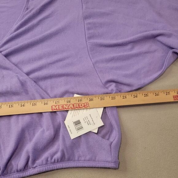 NWT Beyond Yoga Wrapped Up Pullover Top Purple Size XL - Picture 5 of 7